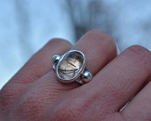 Rutilated Quartz Empress Ring Size 6