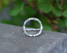 Circle Hammered Stacking Ring