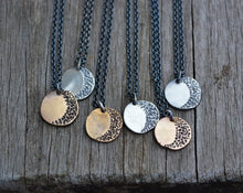 Crescent Moon Rustic Necklace