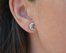 Crescent Moon Post Earrings