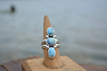 Three Stone Ring // Golden Hills // Size 7.25