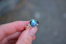 Labradorite Rose Cut Ring