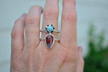 Flower Double Banded Ring #1 // Size 9.5