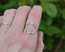 Circle Hammered Stacking Ring
