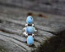 Three Stone Ring // Golden Hills // Size 7.25