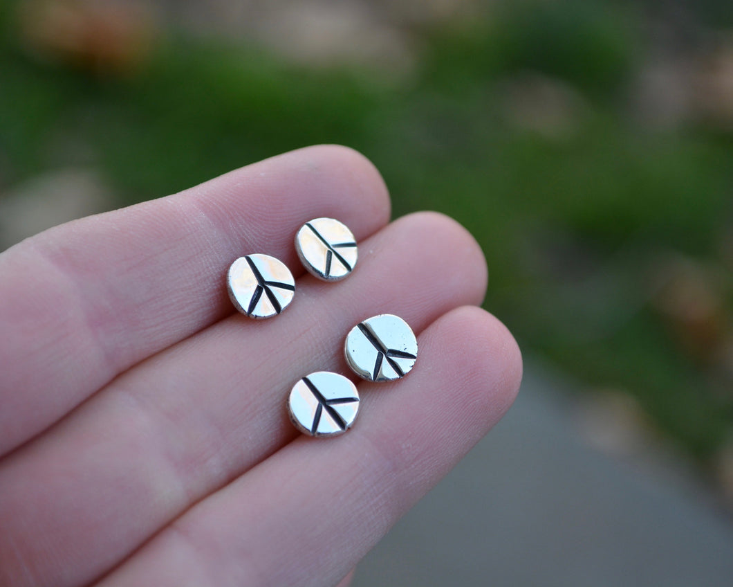 Peace Post Earrings