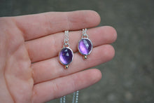 Rose Cut Amethyst 14K Gold Necklace
