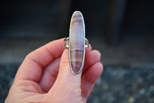 Red Falcon Jasper Split Ring // Size 8