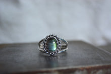 Labradorite Roped Double Band Ring
