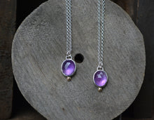 Rose Cut Amethyst 14K Gold Necklace
