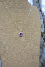 Rose Cut Amethyst 14K Gold Necklace