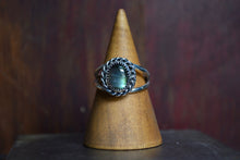 Labradorite Roped Double Band Ring