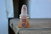 Red Falcon Jasper Split Ring // Size 8