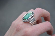 Turquoise 5 Band Split Ring // Size 7.5