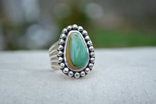 Turquoise 5 Band Split Ring // Size 7.5