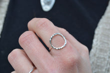 Circle Hammered Stacking Ring