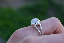 Rose Quartz Four Point Ring Size 8.25
