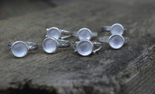 Rose Quartz Four Point Ring Size 8.25