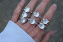 Rose Quartz Four Point Ring Size 8.25