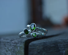 Chrome Diopside Faceted Ring