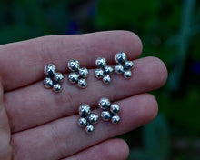 Recycled Sterling Bubble Earrings