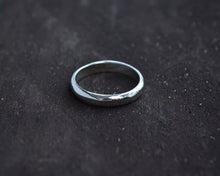 Half Round Sterling Silver Band