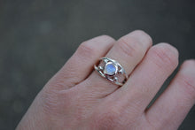 Moonstone Four Point Ring // Size 5.5