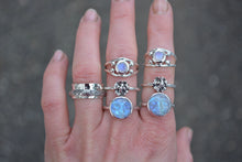 Moonstone Four Point Ring // Size 5.5