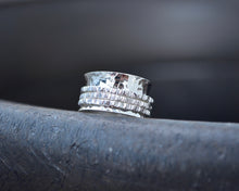 Hammered Spinner Ring