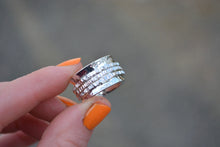 Hammered Spinner Ring