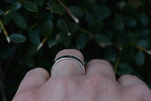 Medium Flat Sterling Silver Band