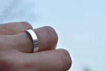 Medium Flat Sterling Silver Band