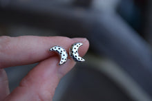 Crescent Moon Post Earrings
