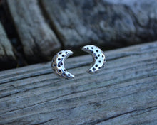 Crescent Moon Post Earrings