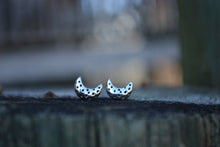 Crescent Moon Post Earrings
