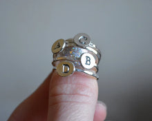 Personalized Initial Stacking Ring