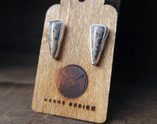 Dendritic Agate Dagger Earrings