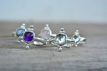 Amethyst Trilogy Ring // Size 8.25