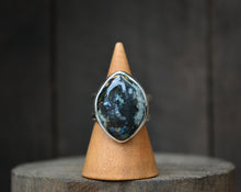 Clear Creek Plasma Agate Ring // Size 8