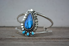 Labradorite & Turquoise Cuff