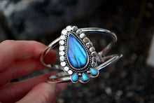 Labradorite & Turquoise Cuff