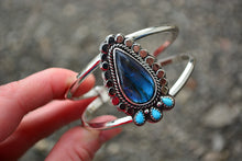 Labradorite & Turquoise Cuff