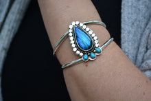 Labradorite & Turquoise Cuff