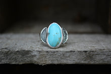 Turquoise Sunburst Ring Size 6.5
