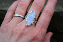 Moonstone Sunburst Ring Size 7