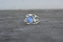 Rainbow Moonstone Four Point Ring Size 5.25