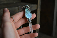 Labradorite Moonstone Quartz Point #3